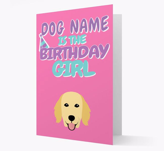 'Birthday Girl' Card with {breedFullName} Icon